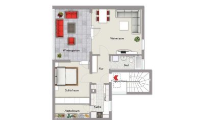 2 Zimmer Wohnung in ruhiger Lage in Egelsbach