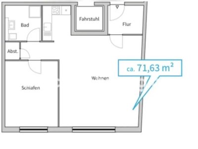 Tauschwohnung: Schöne Neubauwohnung 2 ZBK gegen Altbau 3 ZKB