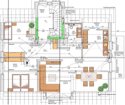 neuwertige 3 Zimmer DG Wohnung 80qm EBK Küche Balkon ruhige Lage