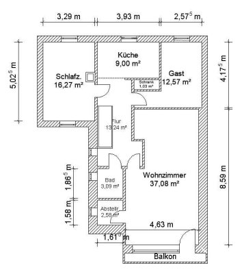 Stilvolle, gepflegte 3-Zimmer-Dachgeschosswohnung mit Balkon und Einbauküche in Reinbek