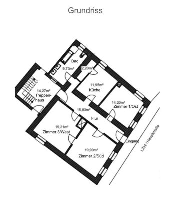 Büro, Praxis, Wohnung: Teilmodernisierte 3-Zimmer mit Einbauküche in Rehborn