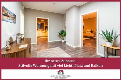 Ihr neues Zuhause: Stilvolle Wohnung mit viel Licht, Platz und Balkon