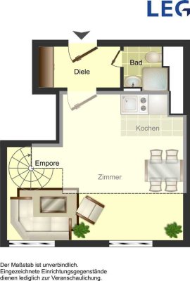 1-Zimmer Apartment in Hiltrup