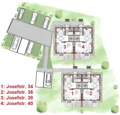 energieeffiziente Neubau-Doppelhaushälfte mit bezauberndem Garten und Garage in Ohlstadt bei Murnau