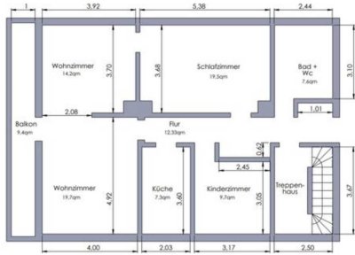 Freundliche und gepflegte 4-Zimmer-Wohnung mit Balkon in Trostberg