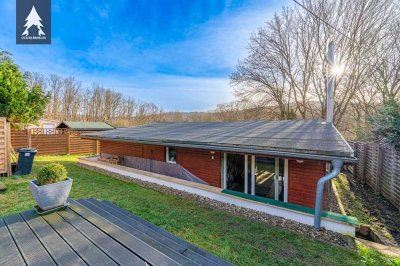 Moderner Bungalow in ruhiger Lage, mit Sauna und Terrasse