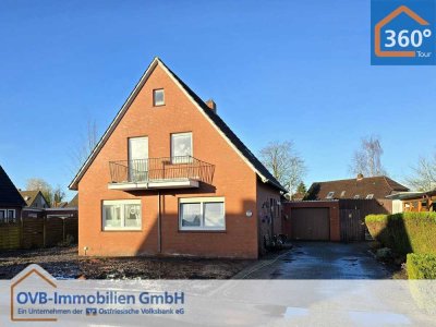 Solides, renovierungsbedürftiges Wohnhaus mit Garage in Westoverledingen