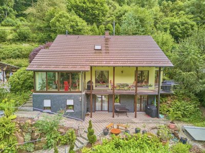 Einzigartiges Fingerhaus mit Einliegerwohnung in traumhafter Naturkulisse Nähe Heidelbergs