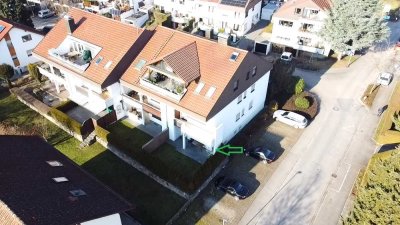 seenahe, moderne 2 Zi.-Wohnung in Friedrichshafen-Fischbach mit Gartenanteil