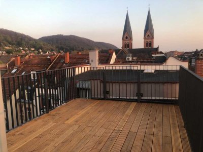 Traumhafte 2-Zimmer-DG-Wohnung mit großer Dachterrasse in Toplage der HD-Weststadt