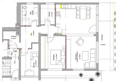 Erstbezug nach Sanierung: 3,5-Zimmer-Wohnung mit Balkon und EBK in Neulingen-Bauschlott