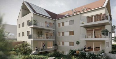 Exklusive 3,5-Zimmer-EG-Neubauwohnung mit gehobener Ausstattung, Balkon und Gartenanteil in Bitz