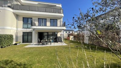 Barrierefreie 5 1/2 Zi. EG-Wohnung mit gehobener Innenausstattung mit Terrasse und großem Garten