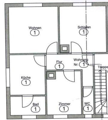 Helle und geräumige 3 Zi. Wohnung im Zentrum von St. Georgen