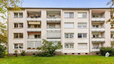 Lichtdurchflutete 3-Zimmer-Wohnung mit Loggia in Niederrad, in der Nähe des Mainufers