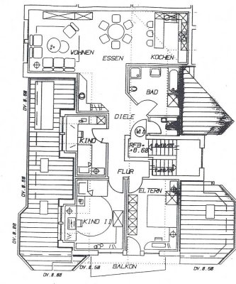 Attraktive 3,5-Zimmer-DG-Wohnung mit gehobener Innenausstattung mit Balkon und EBK in Rudersberg