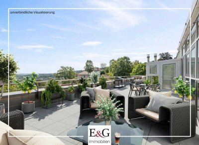 Lichtdurchflutete Architektenvilla mit großer Dachterrasse und Einliegerwohnung