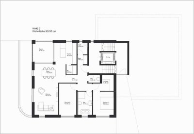 94m² / 3 Zimmer / Balkon / 1.OG / Aufzug