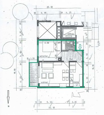 Ideale 2-Zi-Whg. mit Balkon, Aufzug, Hausmeisterservice- Bahn, Bus, Geschäfte in direkter Nähe