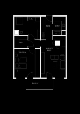 Stilvolle, vollständig renovierte 2-Raum-Wohnung mit Balkon und EBK in Panketal