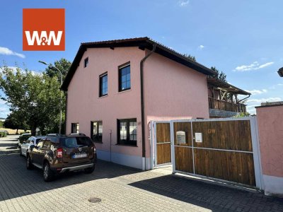 +++BISCHHEIM: GEPFLEGTE GARTENWOHNUNG MIT TERRASSE UND TEICH IN 2 PARTEIENHAUS+++