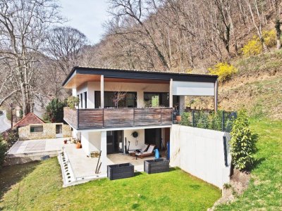 Einfamilienhaus in Ziegelmassivbauweise - moderner Stil - große Terrassen - Garage für 3 Autos - Nähe Burg Gösting