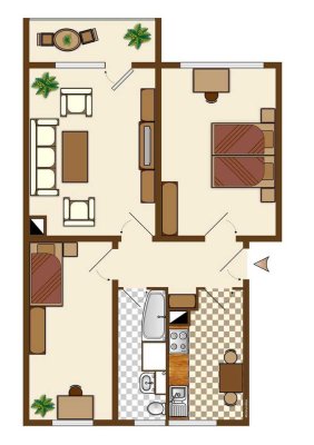 3-Raum-Wohnung zum Selbstgestallten sucht neue Familie