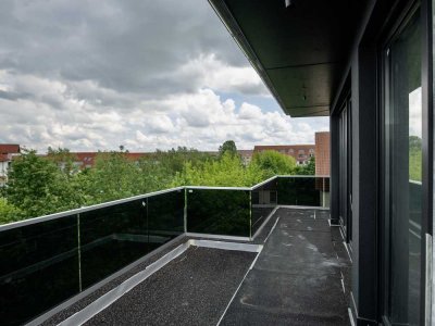 Erstbezug: Exklusives Penthouse mit umlaufender Dachterrasse 'Wohntraum Grüner Bogen'