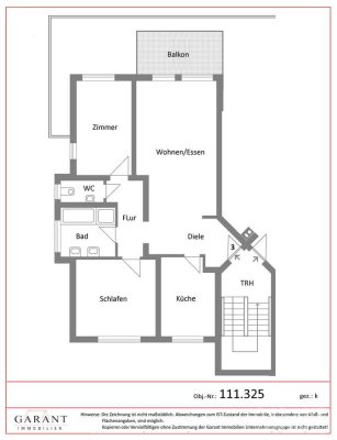 3 Zimmer-Wohnung zum Verkauf!