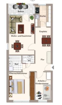 Langfristige Mieteinnahmen sichern: Eine zentral gelegene 3-Zimmer-Wohnung als Kapitalanlage