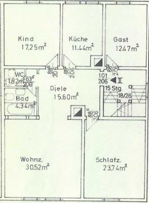 Schöne helle 4-Zimmer-Wohnung in Vallstedt (Gemeinde Vechelde)