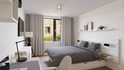 Neubau TOP WG-Wohnungen und Apartments je nach Ausstattungsvariante teilmöbliert oder vollmöbliert