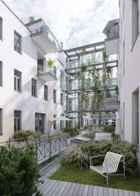 ERSTBEZUG: Stilvolle Dachgeschossmaisonette mit 50m2-Dachterrasse beim Rochusmarkt