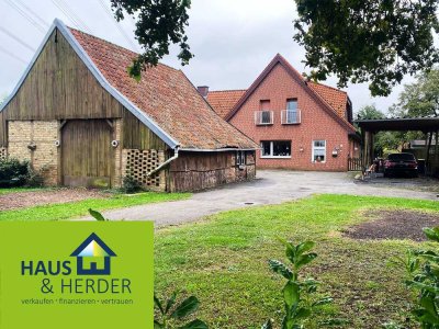 Ländlich gelegenes großes Wohnhaus  mit Ackerland in Steinfurt-Borghorst