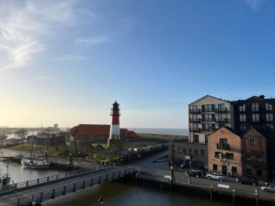 Büsum/Hafen: Neubaueigentumswohnung (Nr. 8) mit 3 Zimmern und Balkon mit Blick auf den Museumshafen