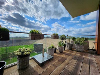 Moderne Neubau-Eigentumswohnung in Unterbruch mit ländlichem Ausblick