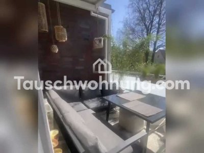 Tauschwohnung: Modern, hell, ruhig 2ZKB+Balkon, Suche 3-4ZKB+Balkon/Garten