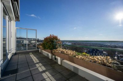 Phantastischer Ausblick von einem der 3 Balkone - 
Maisonette-Wohnung in Innenstadtlage