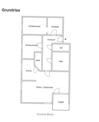 Langzeit vermietete Wohnung