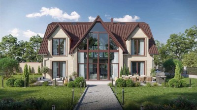 Luxus-Stadtvilla in Kleinmachnow: 12 Zimmer, 2200 m² Grundstück, Designer-Ausstattung & Spa-Bereich