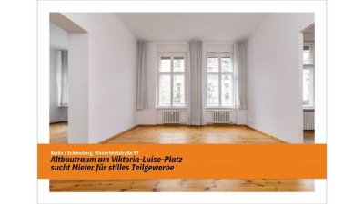 7 Zimmer Altbautraum am Viktoria Luise Platz sucht Mieter für stilles Teilgewerbe