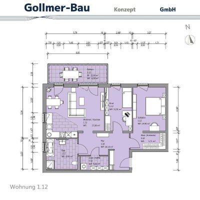 Großzügig geschnittene 3-Zimmer-Wohnung mit Balkon