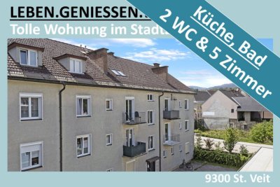 KÜCHE, BAD, 2 WC UND 5 ZIMMER IM STADTZENTRUM VON St. VEIT