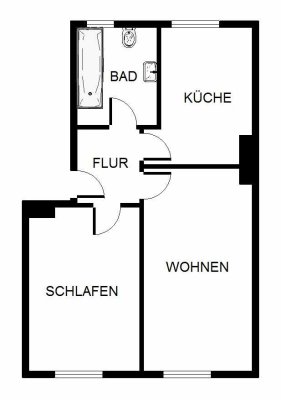 Kuschelige 2 Zimmerwohnung sucht nettes Pärchen oder Single!