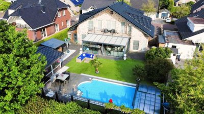 Luxuriöses Einfamilienhaus mit Pool, Sauna und Jacuzzi nahe der niederländischen Grenze