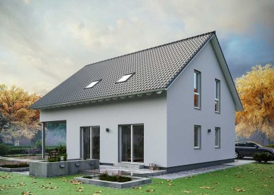 Gestalten Sie 186 m² Wohnkomfort nach Ihren Wünschen! Inkl. Technik-, Finishpaket und Grundstück!