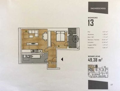 Moderne 2-Raumwohnung im sanierten Altbau ** WE13**