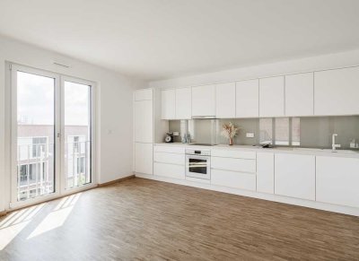 Moderne 3-Zimmer-Wohnung mit Eckbalkon und Bad en Suite