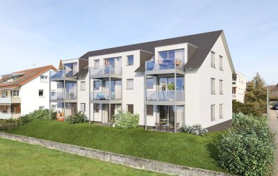 2 Zimmer Neubauwohnung im Erdgeschoss mit Terrasse