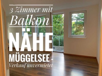 Bezugsfrei: Wunderschöne 3-Zimmer-Wohnung mit großem Balkon fußläufig zum Müggelsee in  Rahnsdorf